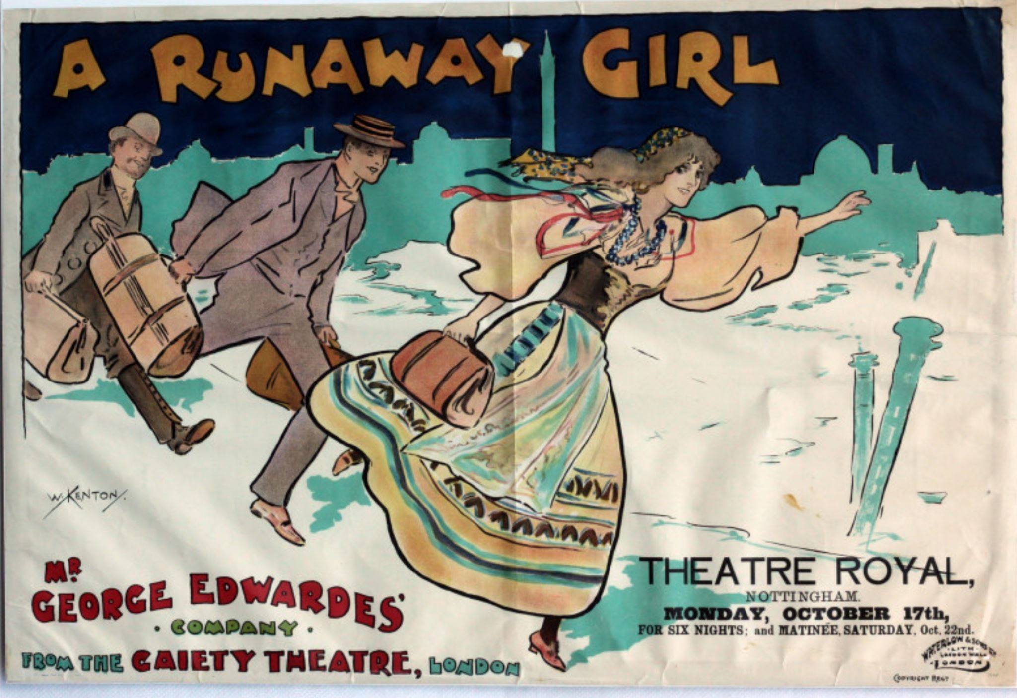Touring poster for A Runaway Girl